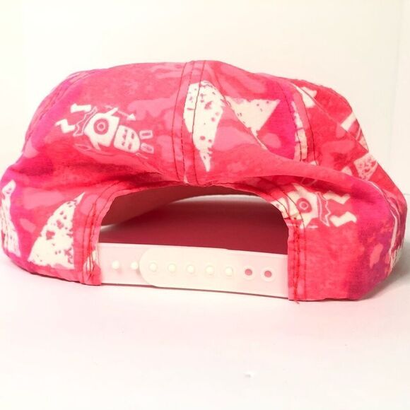 vintage 90’s print neon pink top gun hat from cash’s usa brand one size fits all - Picture 4 of 8